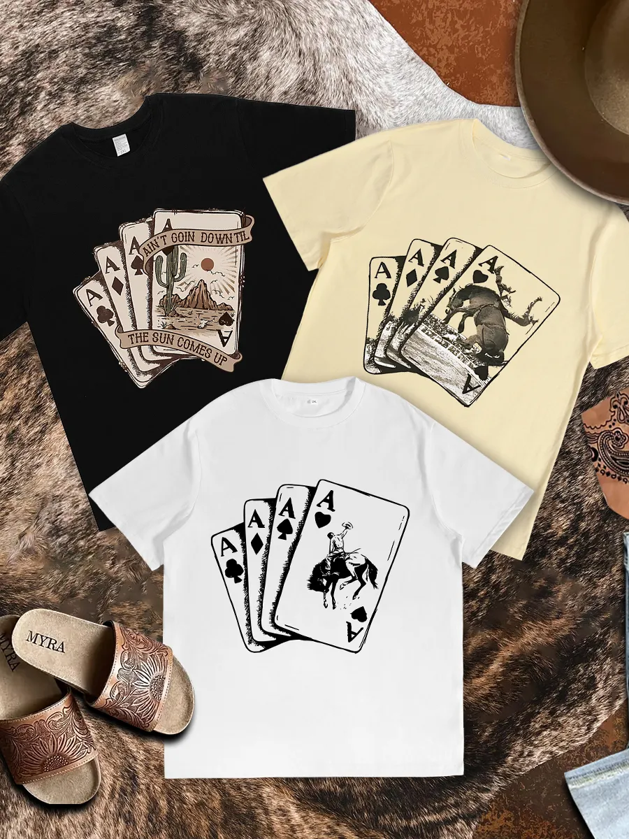 (3-Pack) Wild West Card Knight Graphic T-shirt