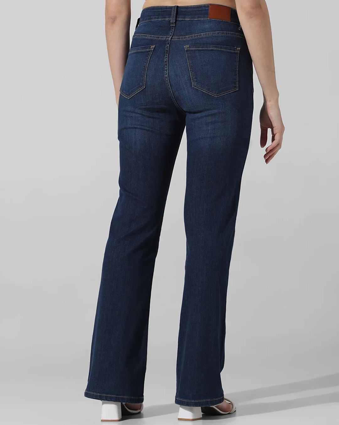 Blue Mid Rise Tulga Flared Jeans