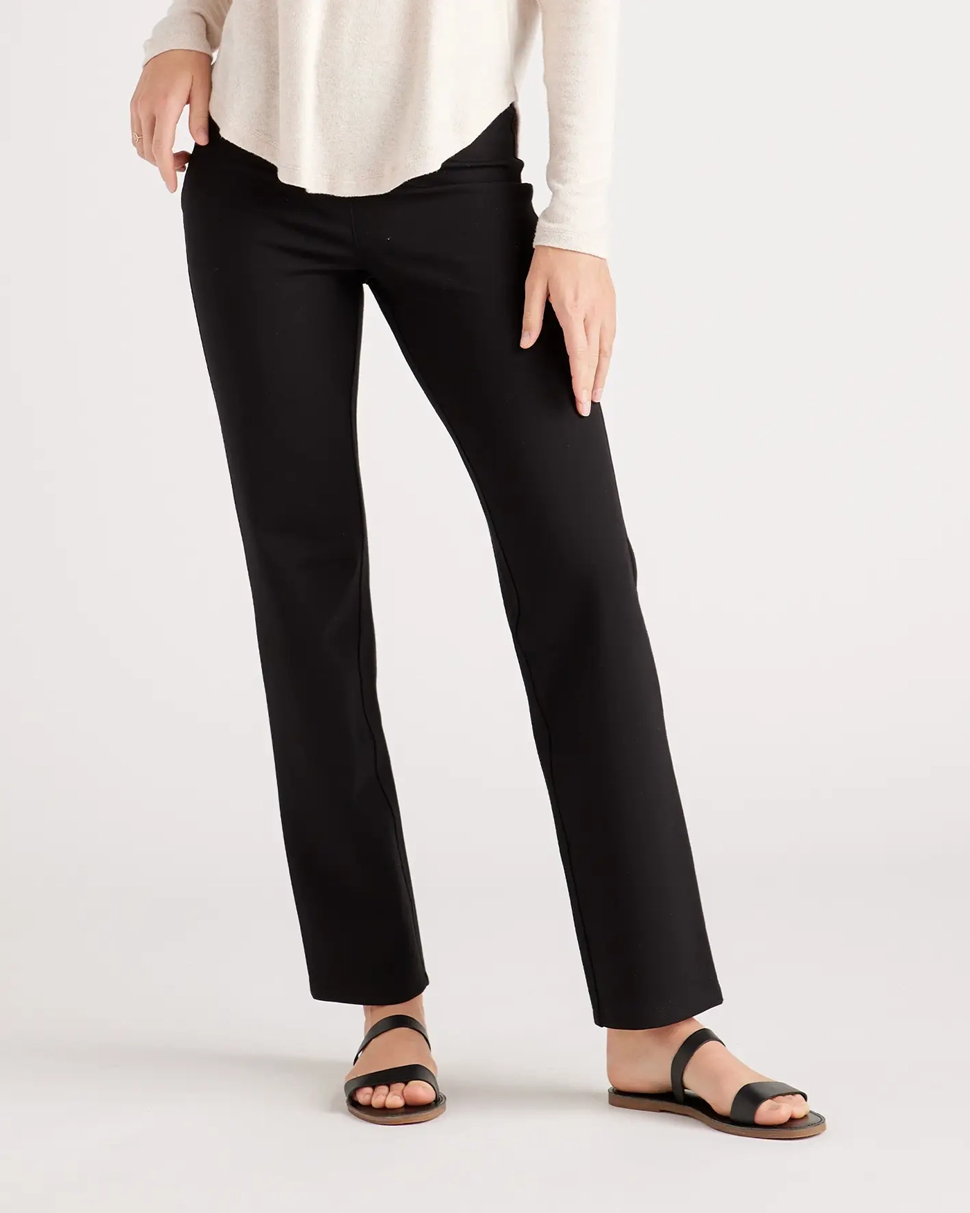 Daily Ultra-Stretch Ponte Straight Leg Pants