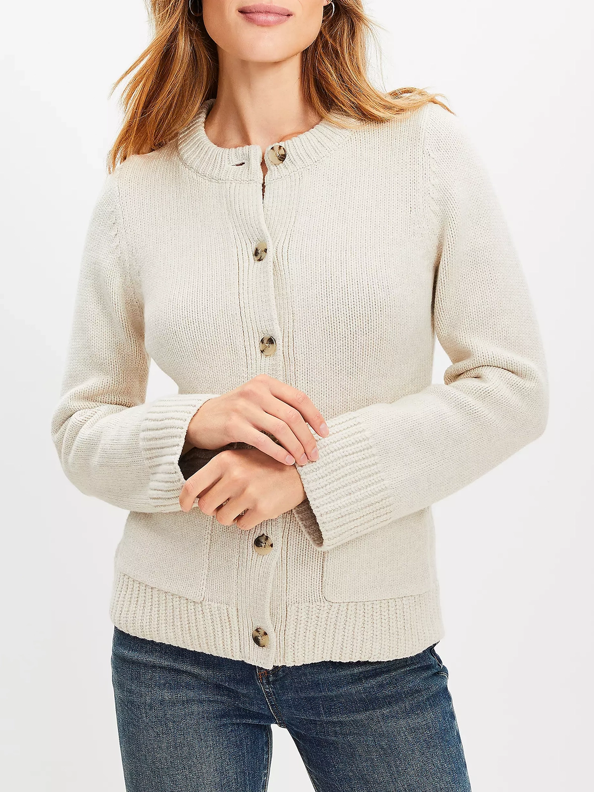 Waisted Patch Pocket Cardigan