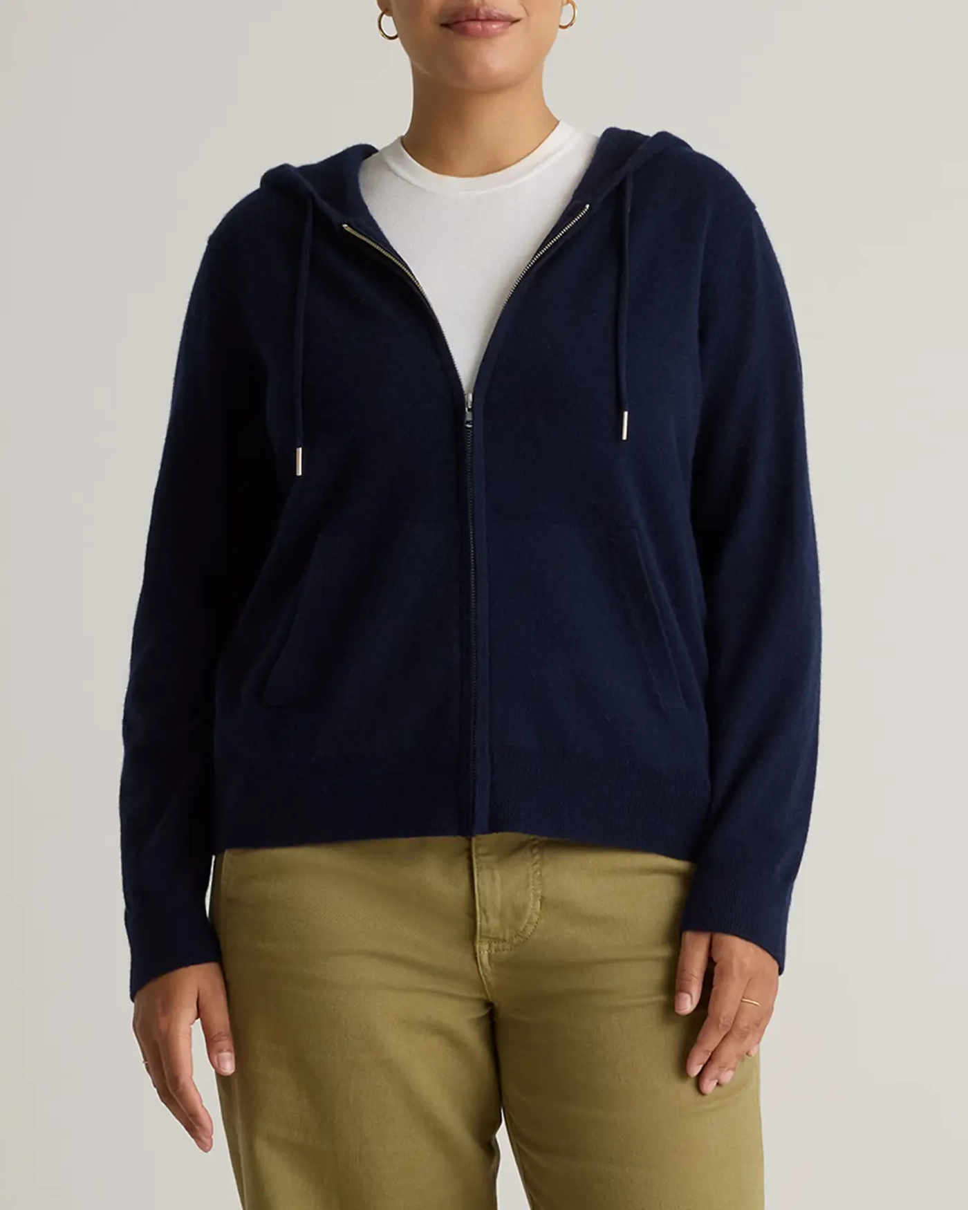 Slight Stretch Full-Zip Hoodie