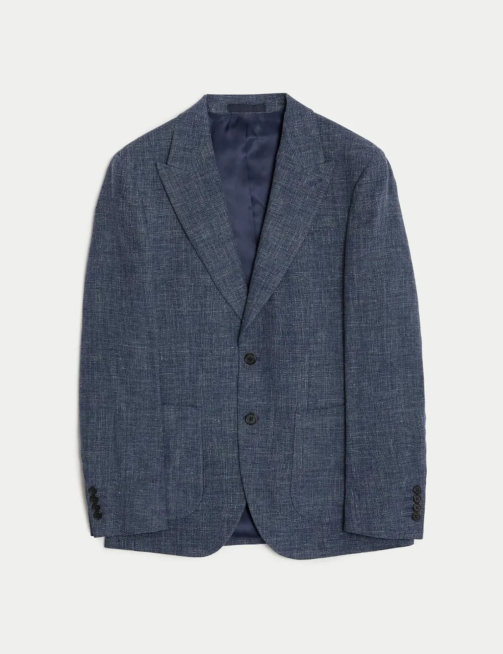 Linen Blend Textured Blazer