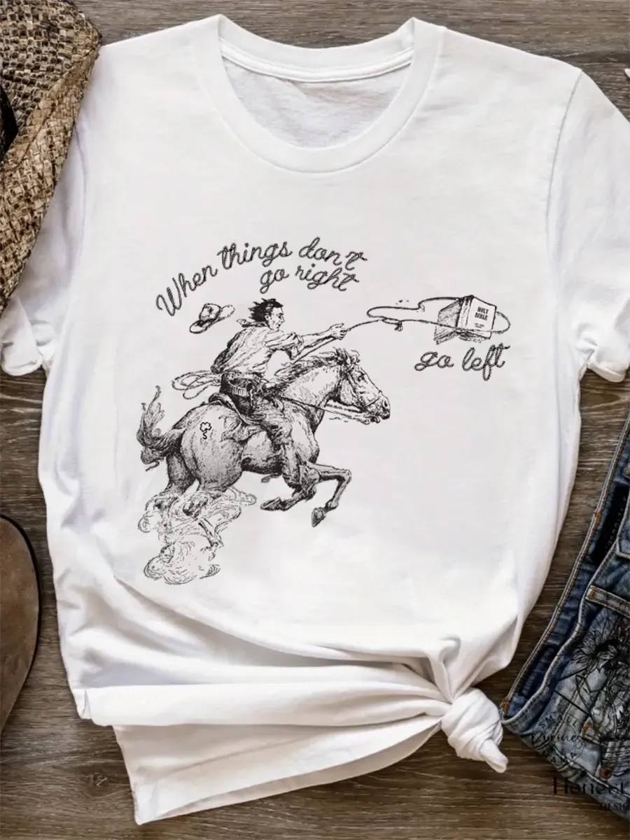 Wild West Cowboy Knight Pattern T-shirt