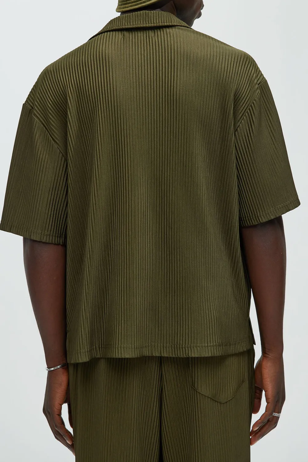 Potential Pleated Shirt - Olive