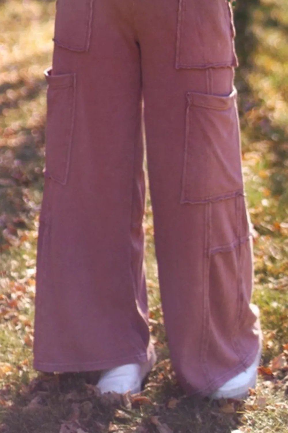 Comfy Casual Wide Leg Cargo Pants