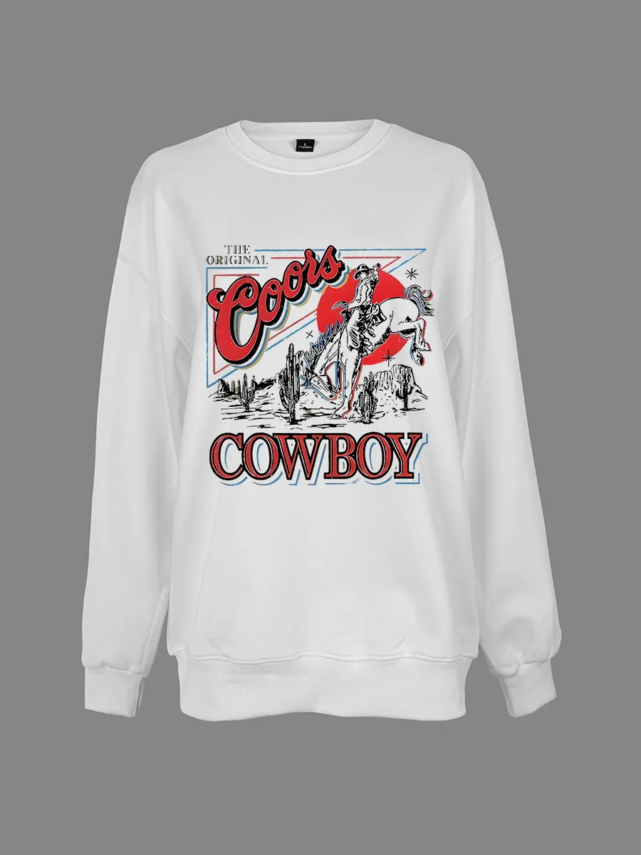 Coors Western Denim Sweatshirt