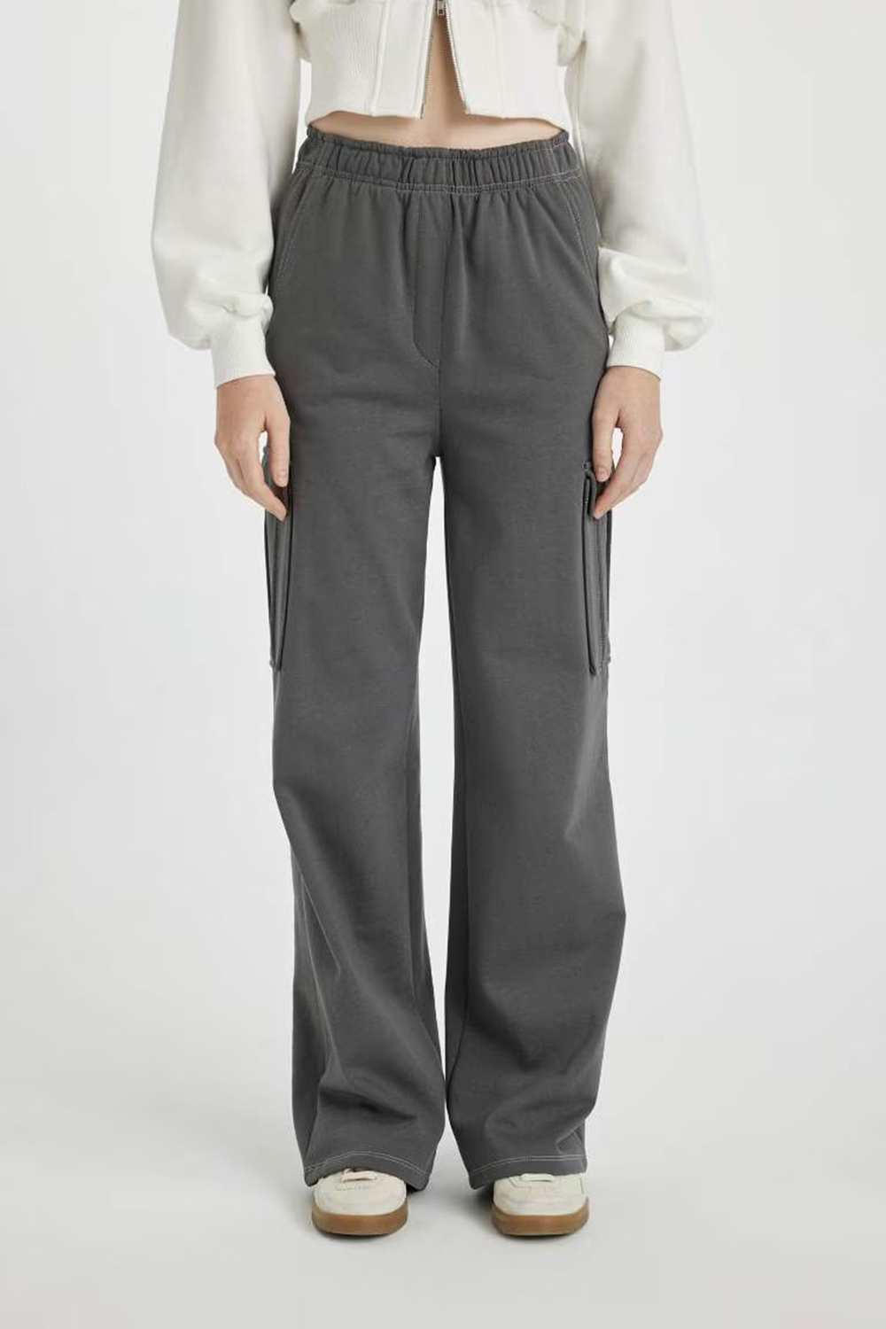 Cargo Jogger Thick Fabric Trousers