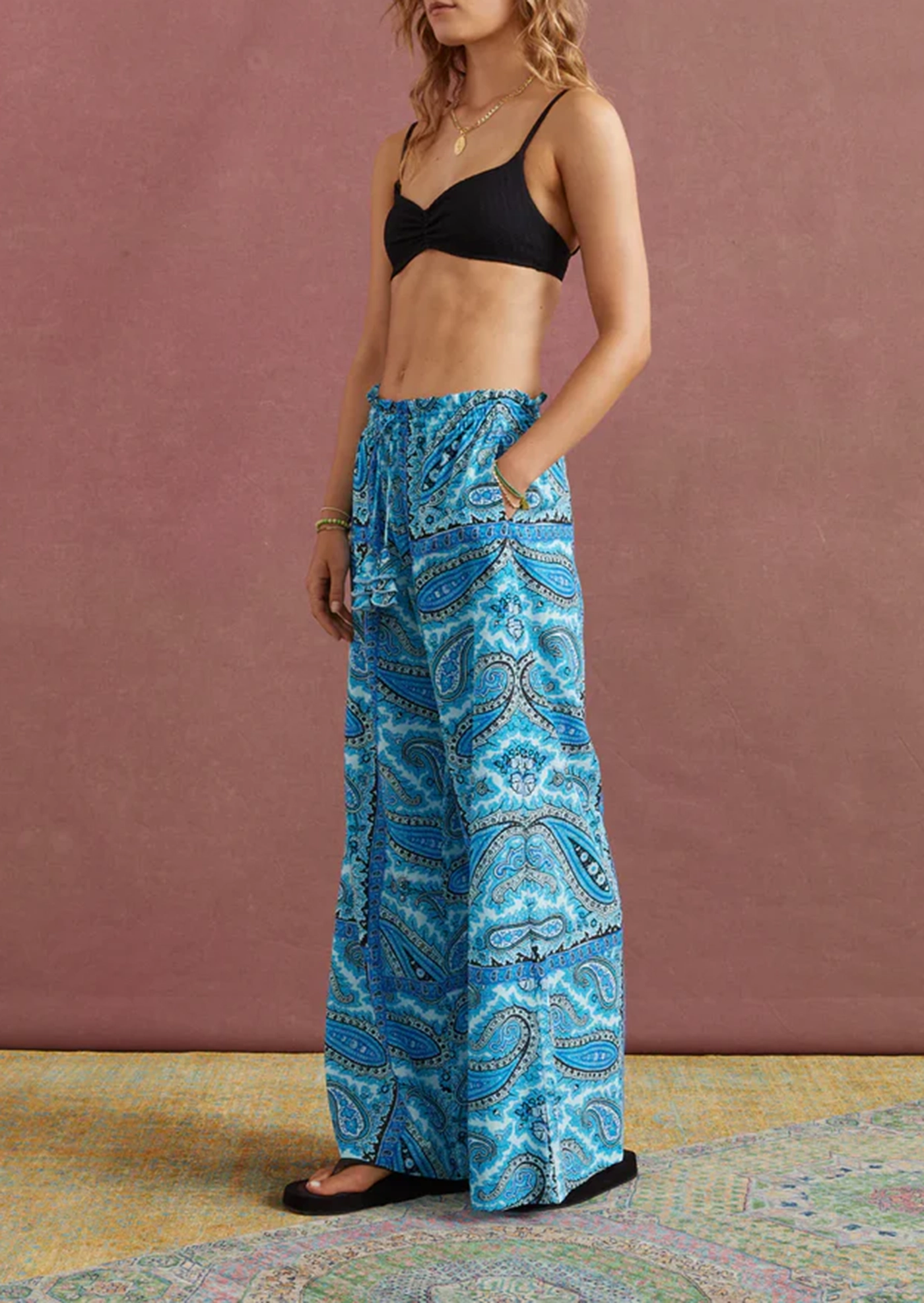 BOTEH AGIOS HIGH WAIST WIDE LEG PANT