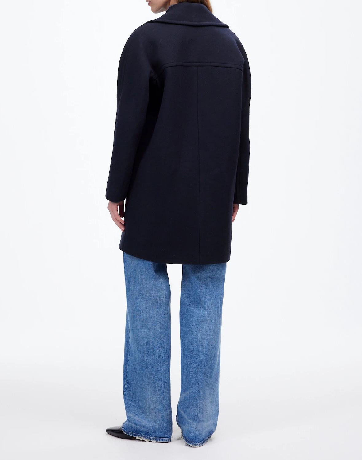 Oversized-Collar Peacoat Fabric