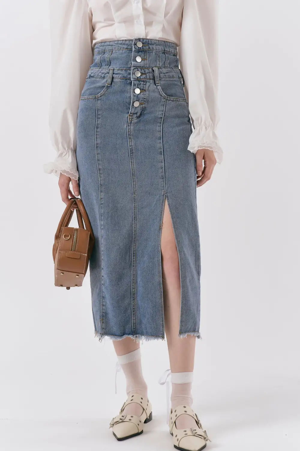 Ariana Highwaist Denim Skirt