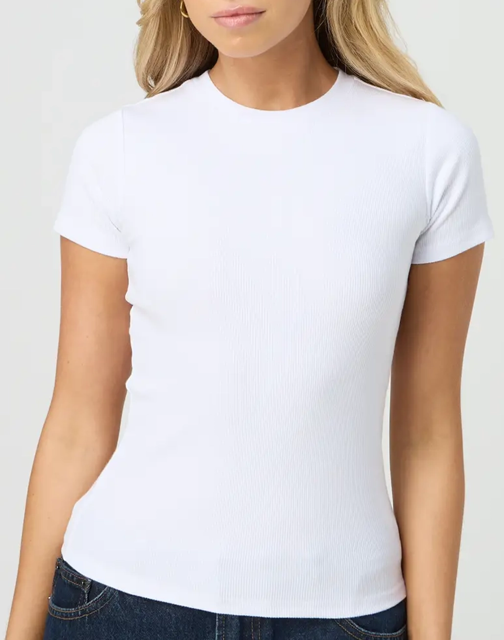 Ribbed Longline Tee