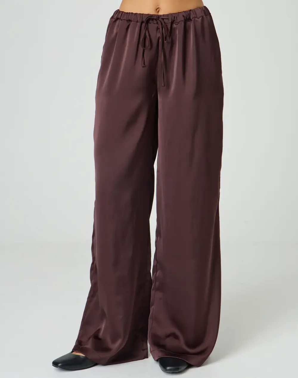 Satin Drawstring Pant