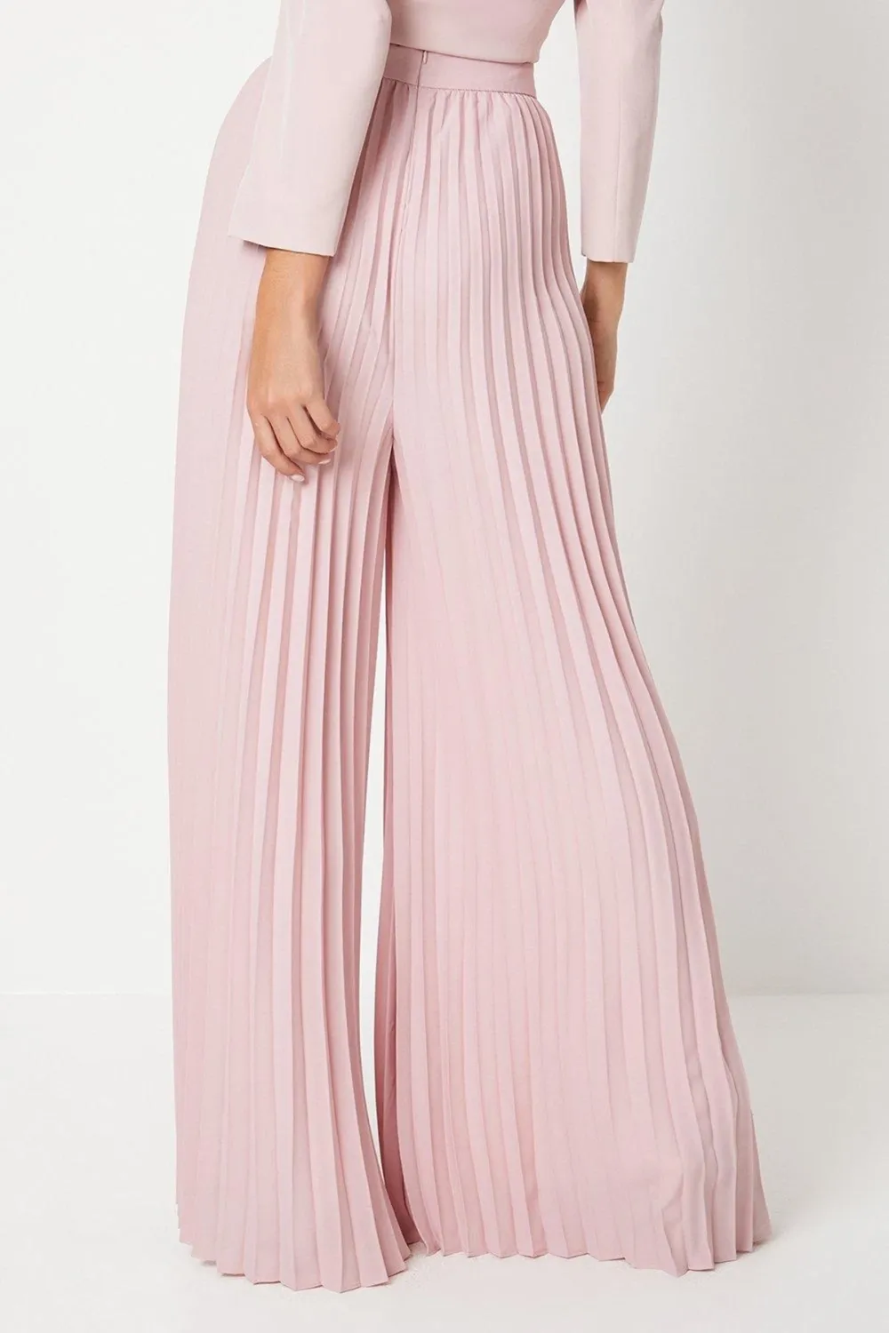 Chiffon Pleated Palazzo Trouser