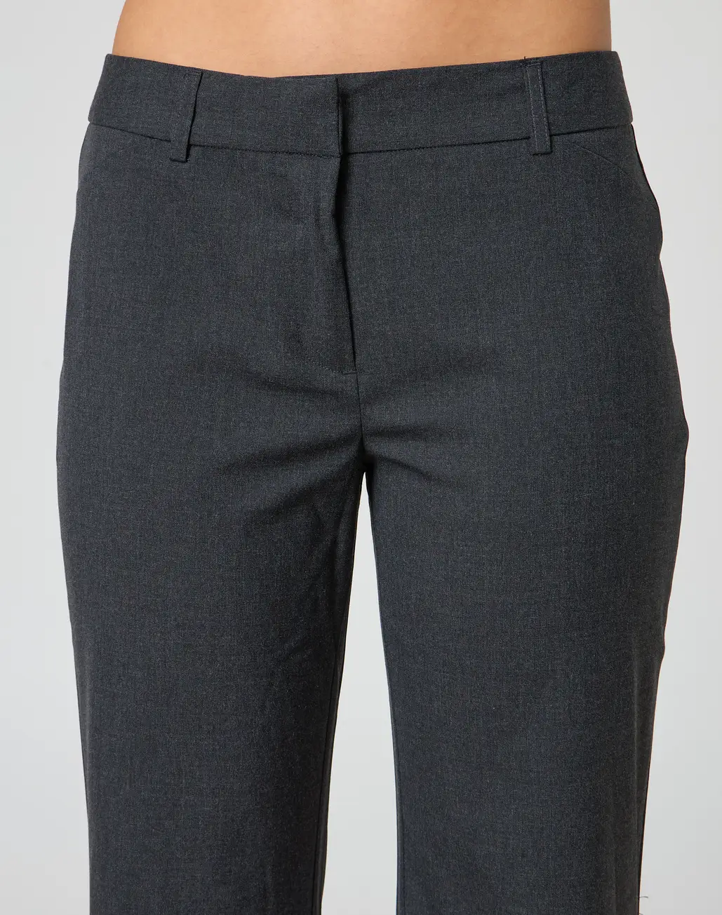 Mid Rise Straight Leg Pant