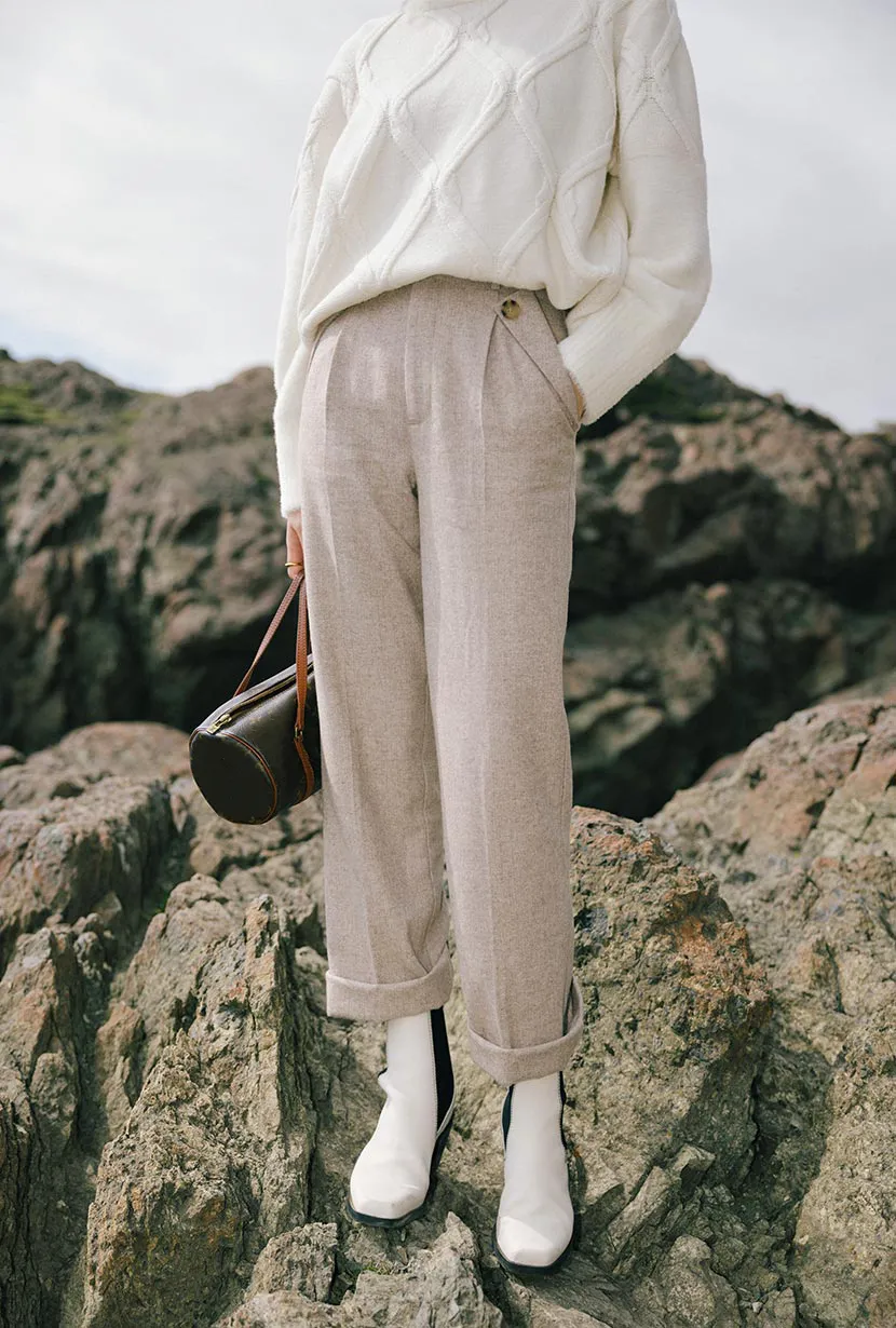 Reign Wool Pants - Oatmeal