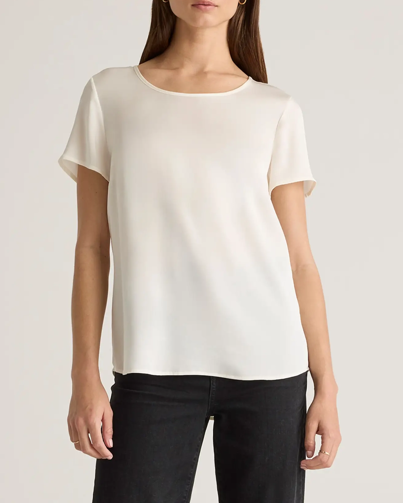 Washable Stretch Silk Tee