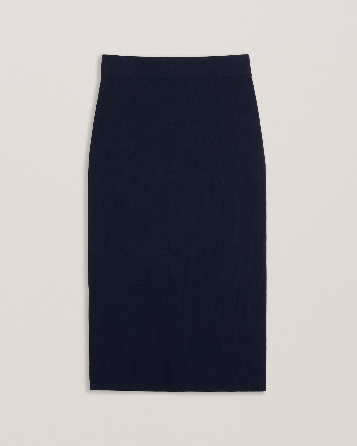 Barbrha Knitted Bodycon Midi Skirt Dk-Blue