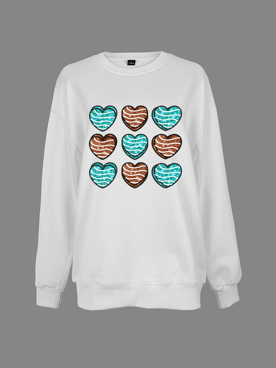 Valentine's Day Love Slogan Pattern Sports Shirt