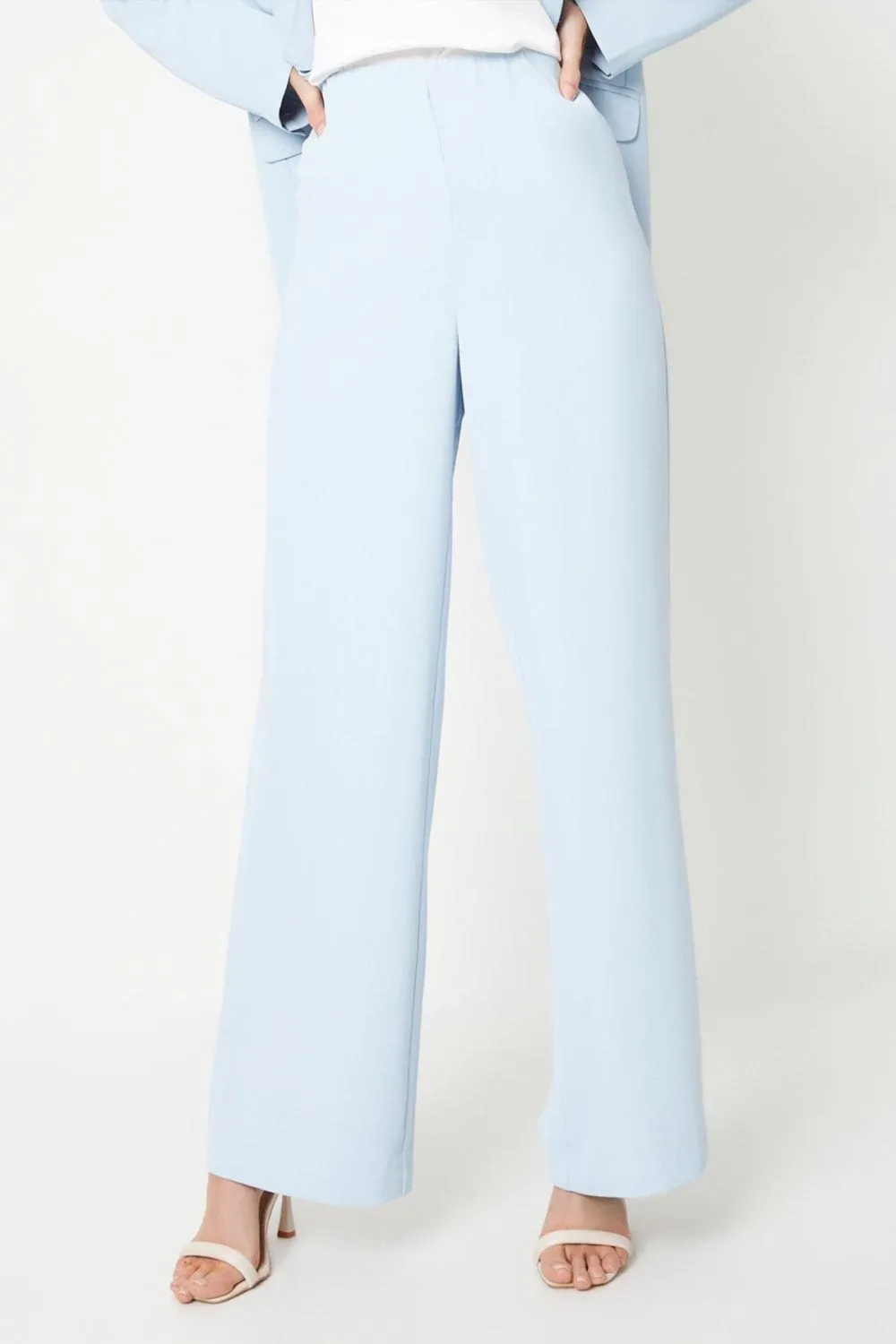 Wide Leg Drape Fabric Trouser