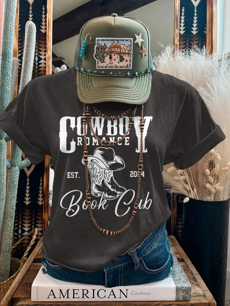 Cowboy Romantic Book Club T-shirt