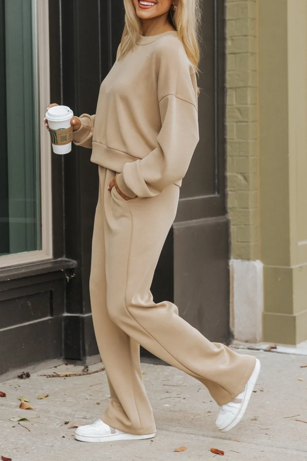 Taupe Casual Comfort Sweatshirt