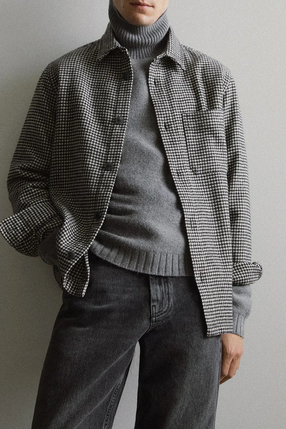 Houndstooth overshirt