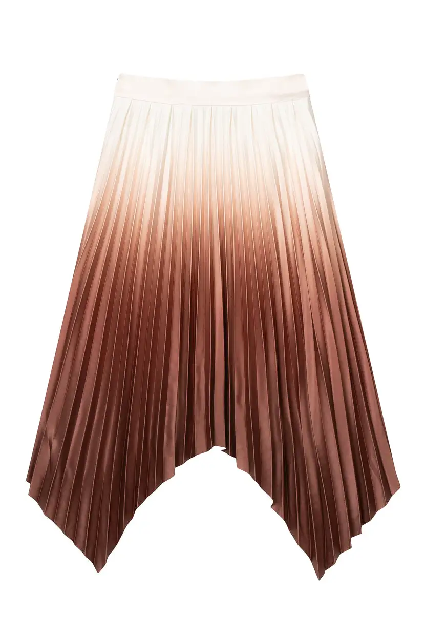 Calla Pleated Skirt - Rust