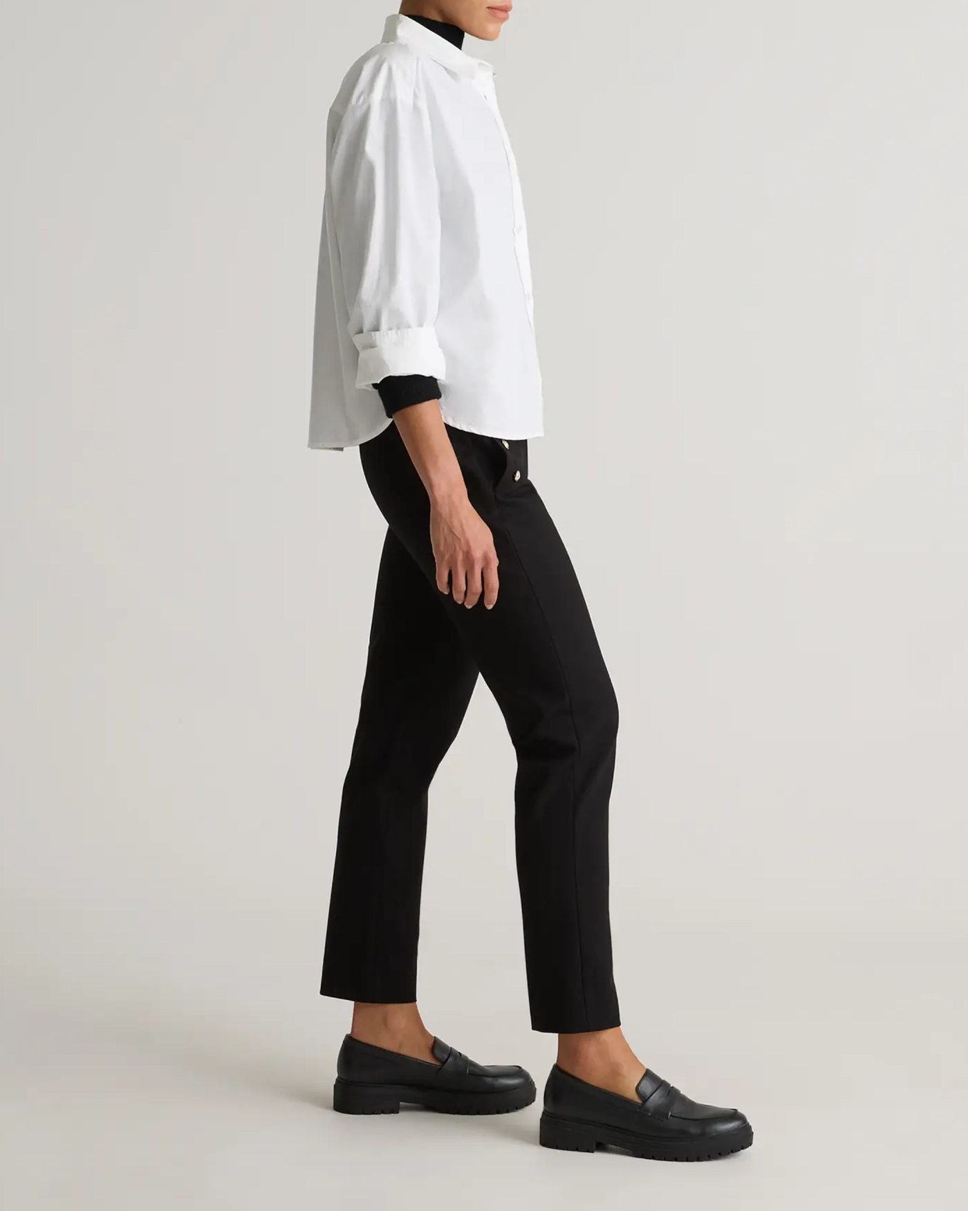 Ultra-Stretch Ponte Straight Leg Mariner Pants