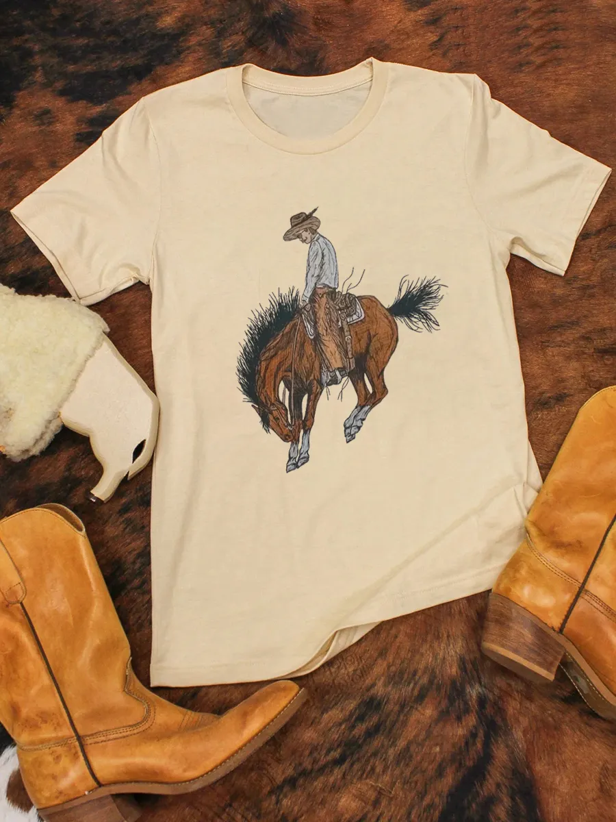 A nameless horse T-shirt