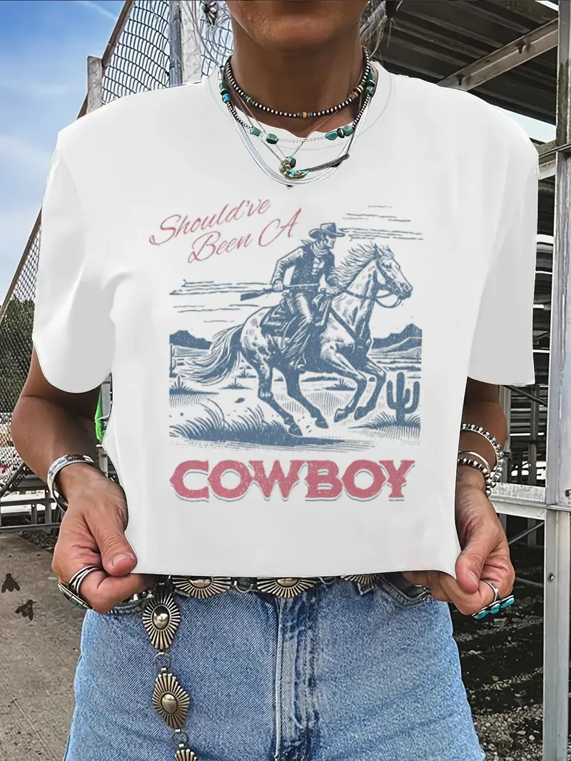 Youth should be a casual short sleeved T-shirt for cowboy knights