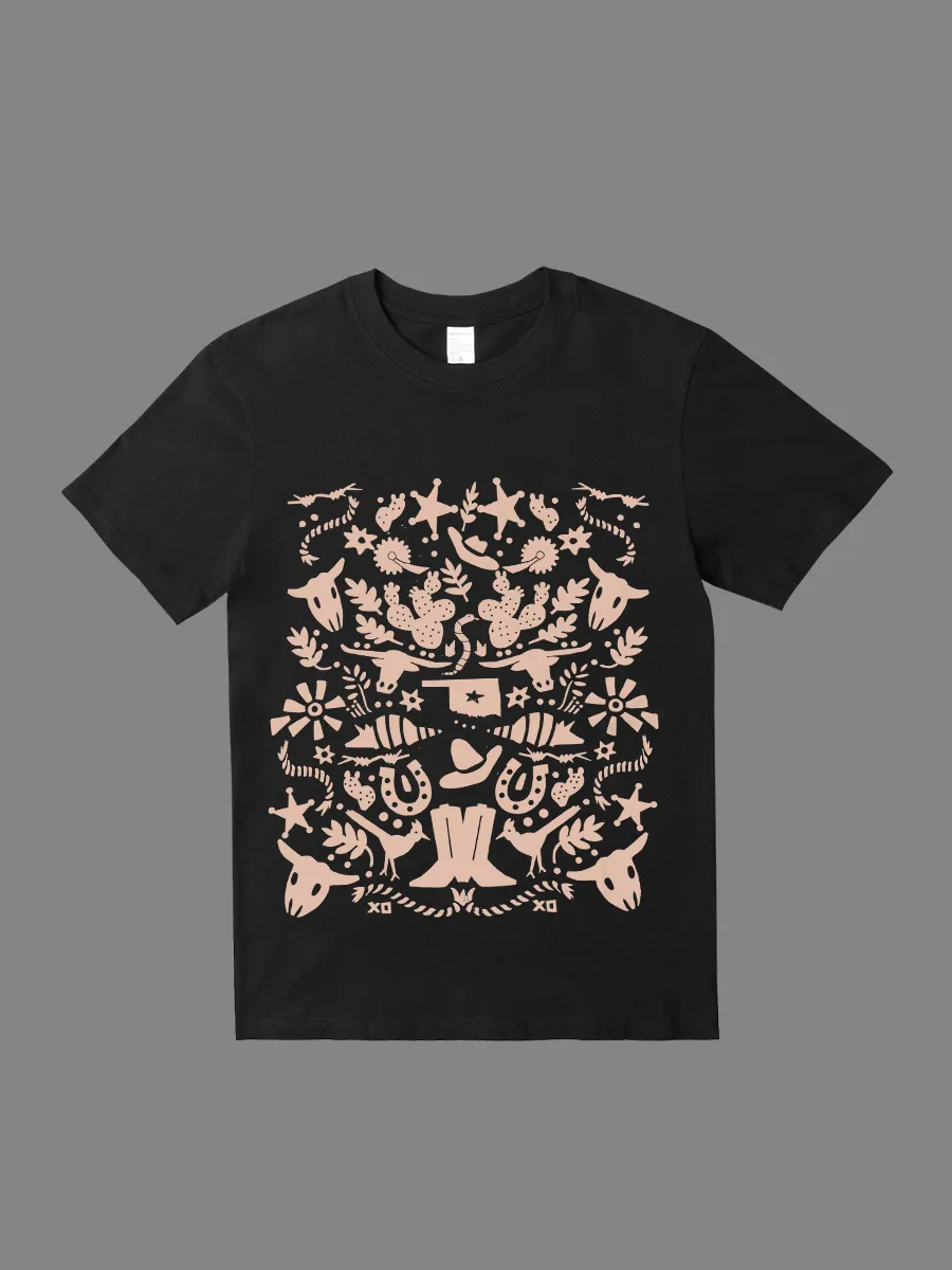 Okla Otomi 100% Cotton Pattern T-shirt