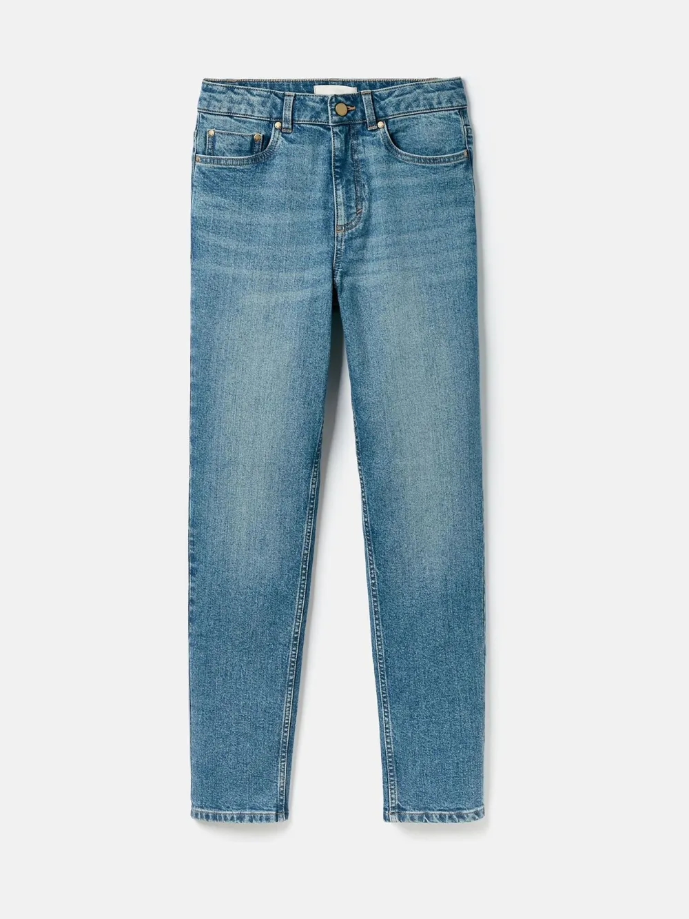 Mid Blue Straight Fit Jeans