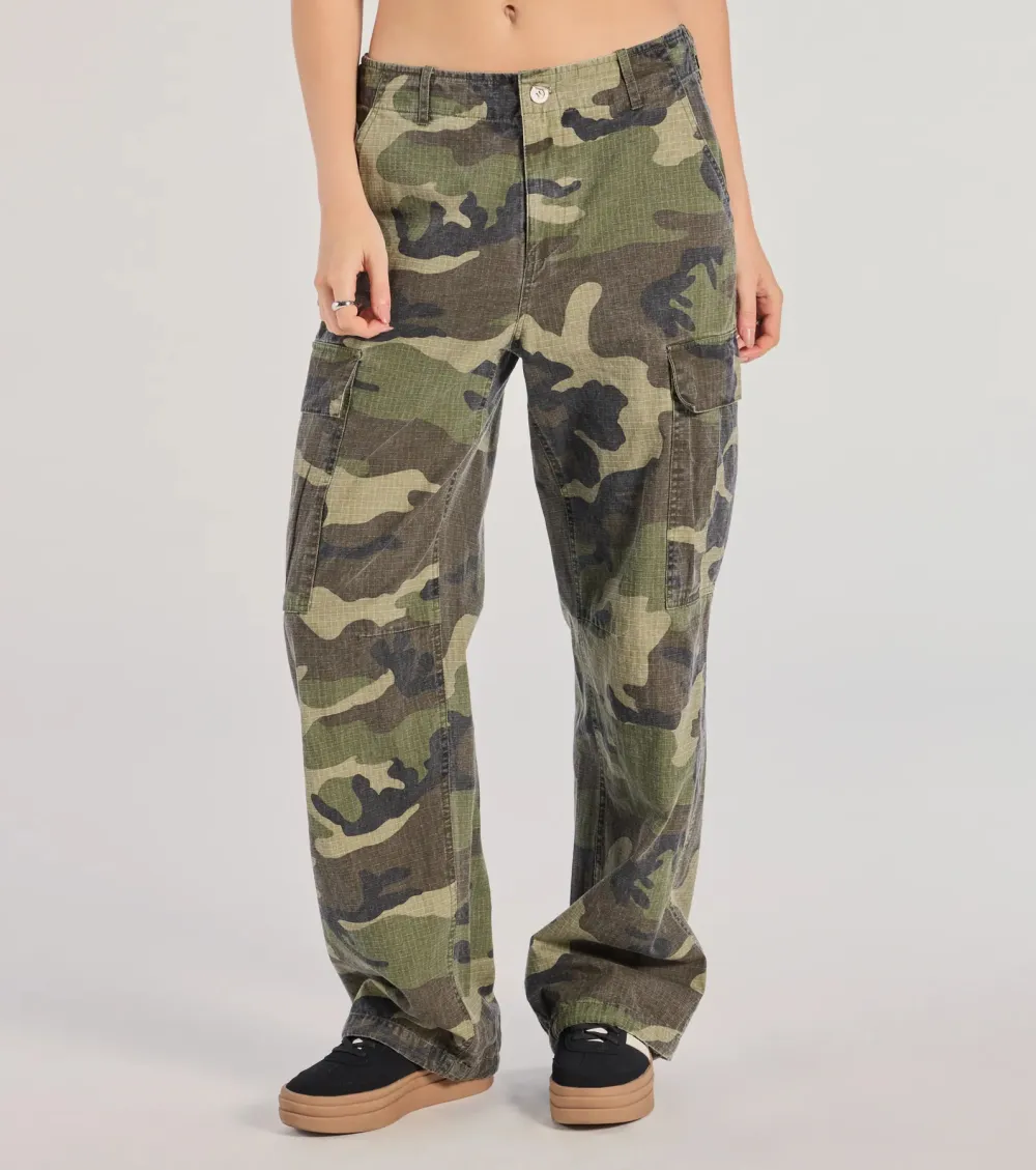 Cool Girl Energy Camo Cargo Pants