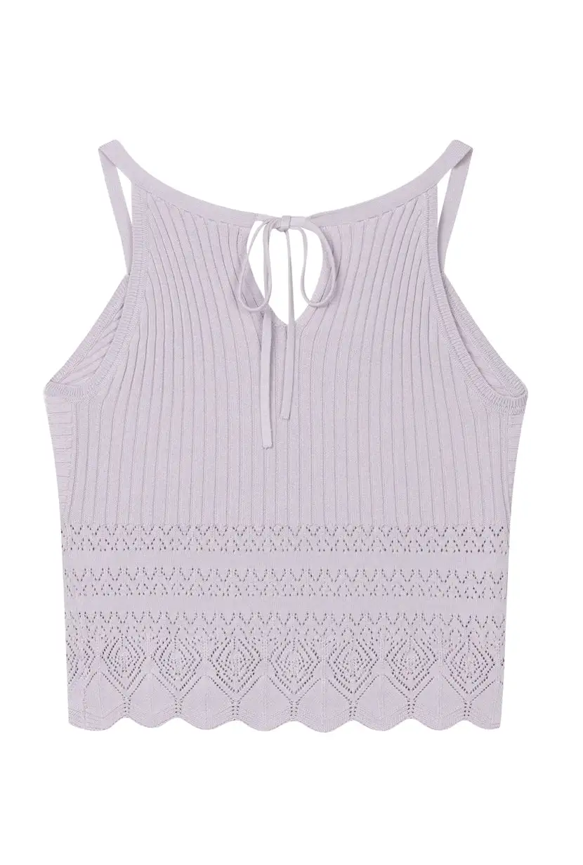 Deidre Knit Top - Lavender