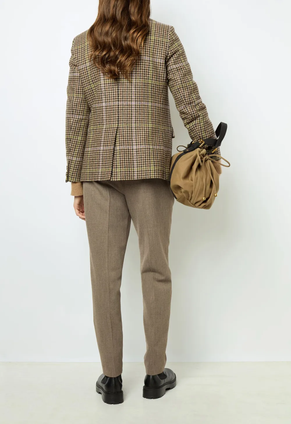 Brown Plaid Blazer