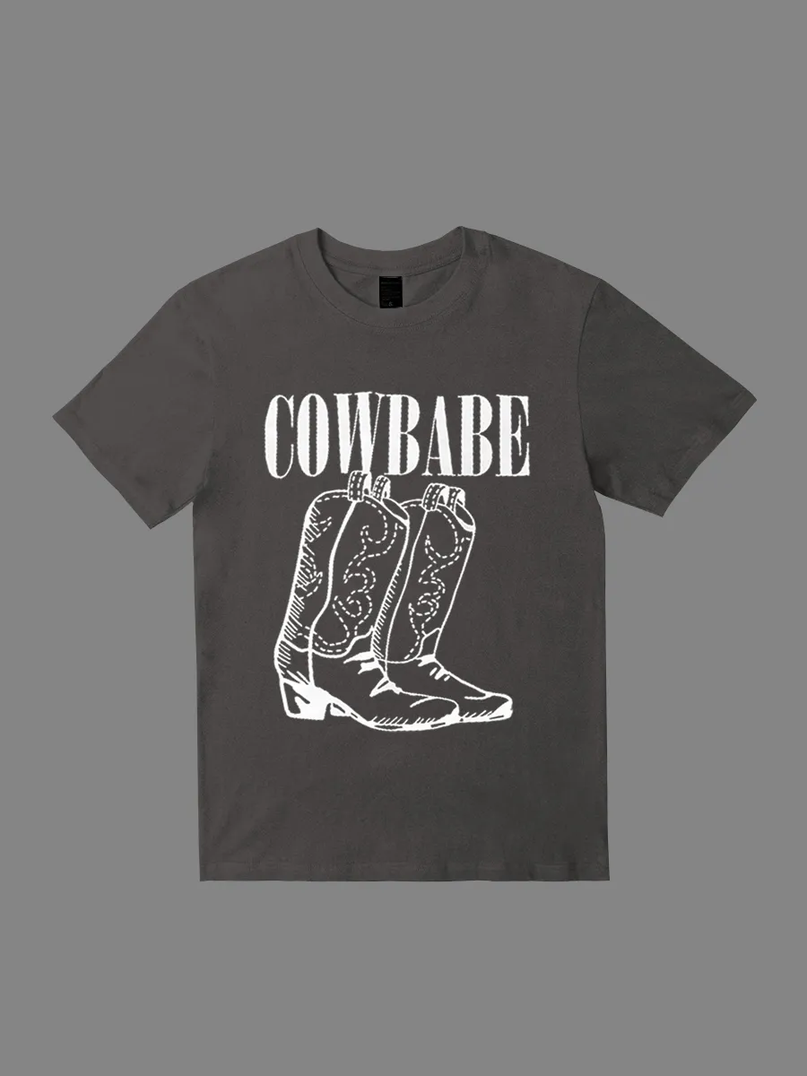 Cowbabe Pattern T-shirt