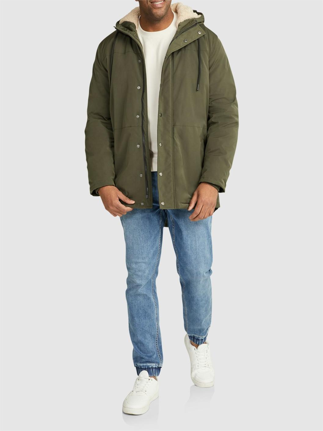 KHAKI HUGH PARKA JACKET