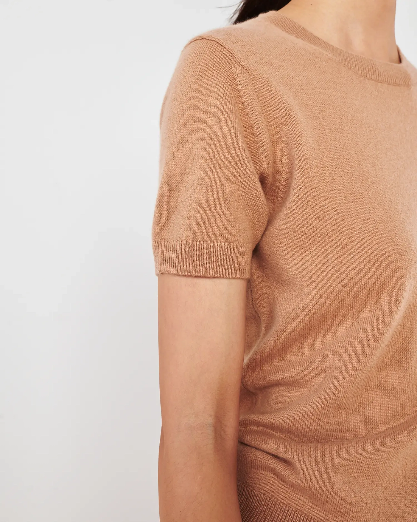 Short Sleeve Cashmere Tee