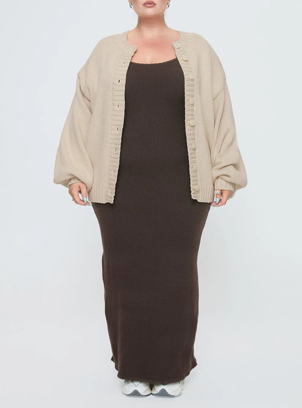 Edern Cardigan Cream Curve