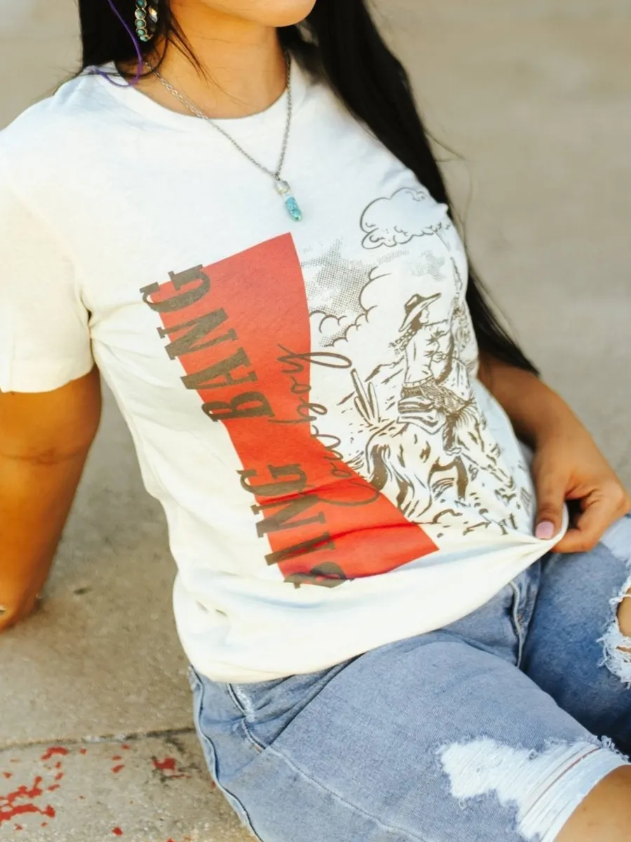 Wild West Cowboy Bang Bang Casual T-shirt