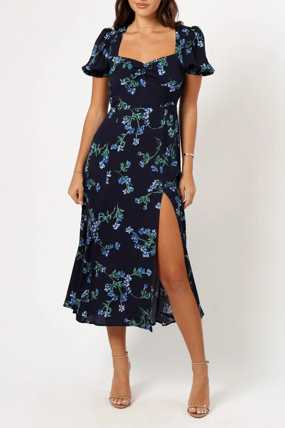 HENDRIX MIDI DRESS - MIDNIGHT BLUES