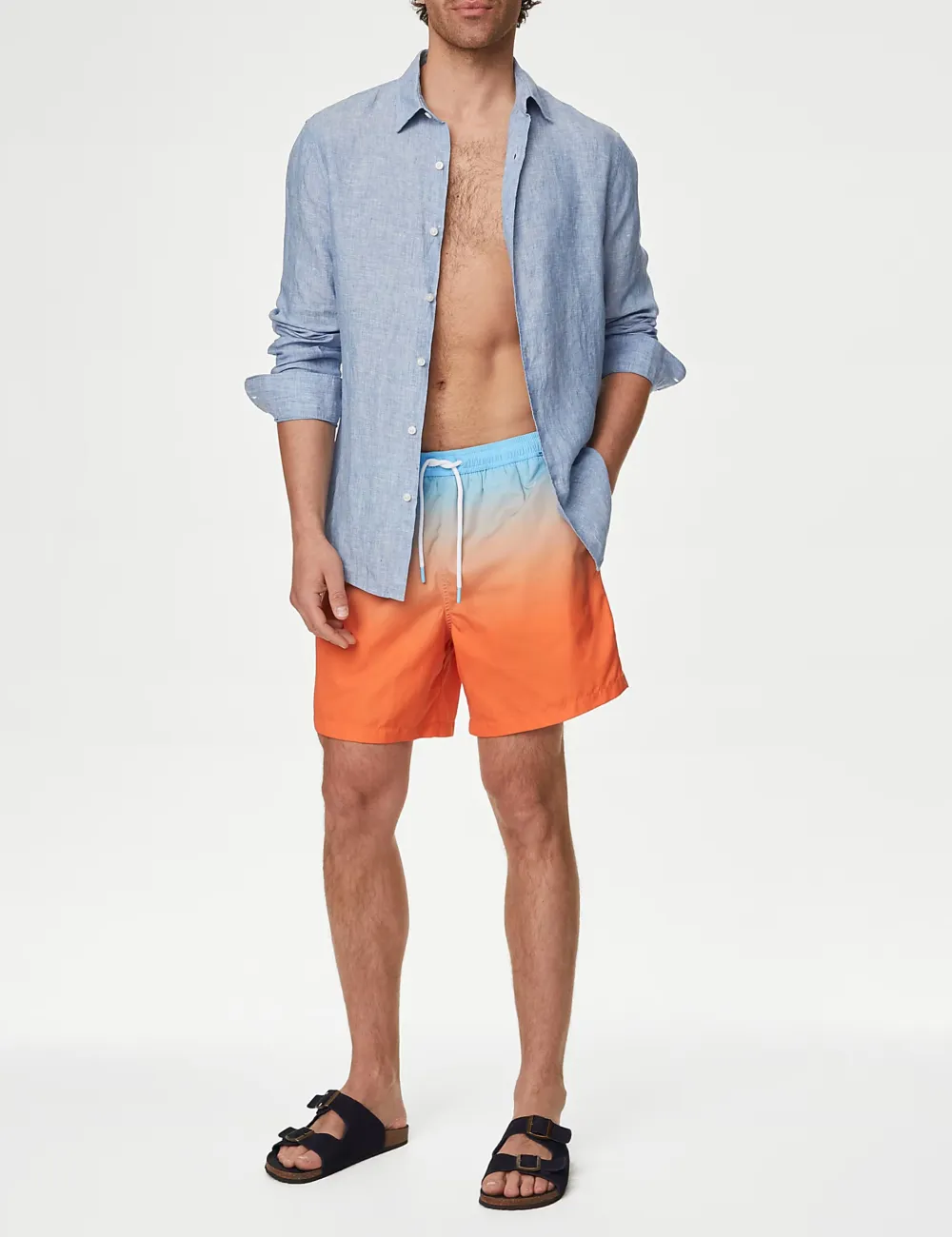 Quick Dry Ombre Swim Shorts