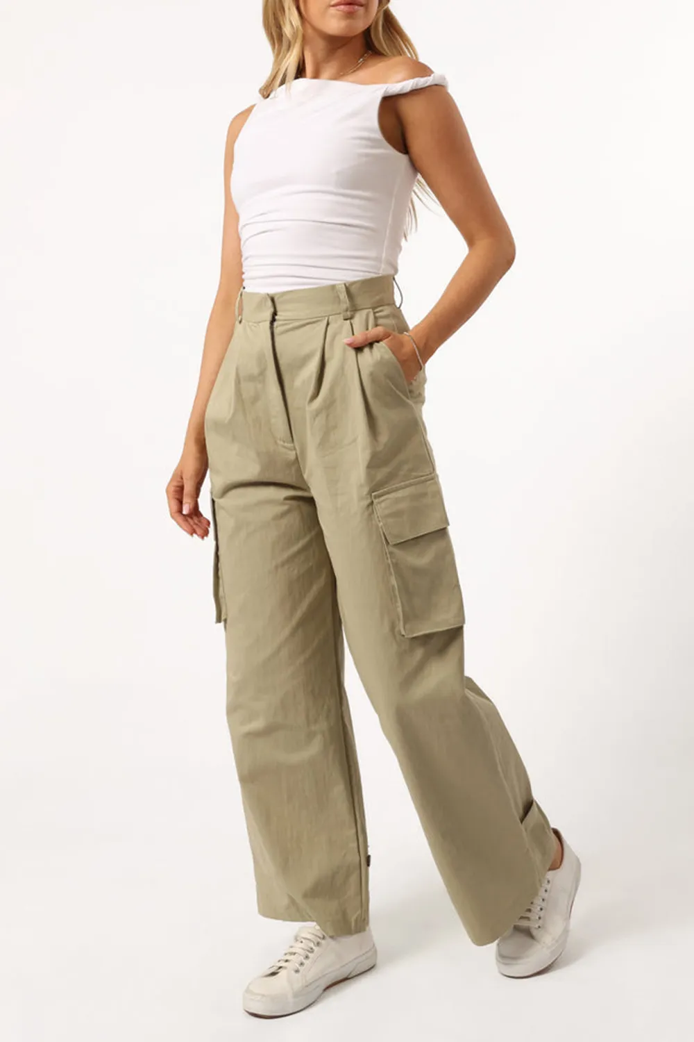 AIMEE CARGO PANT - KHAKI