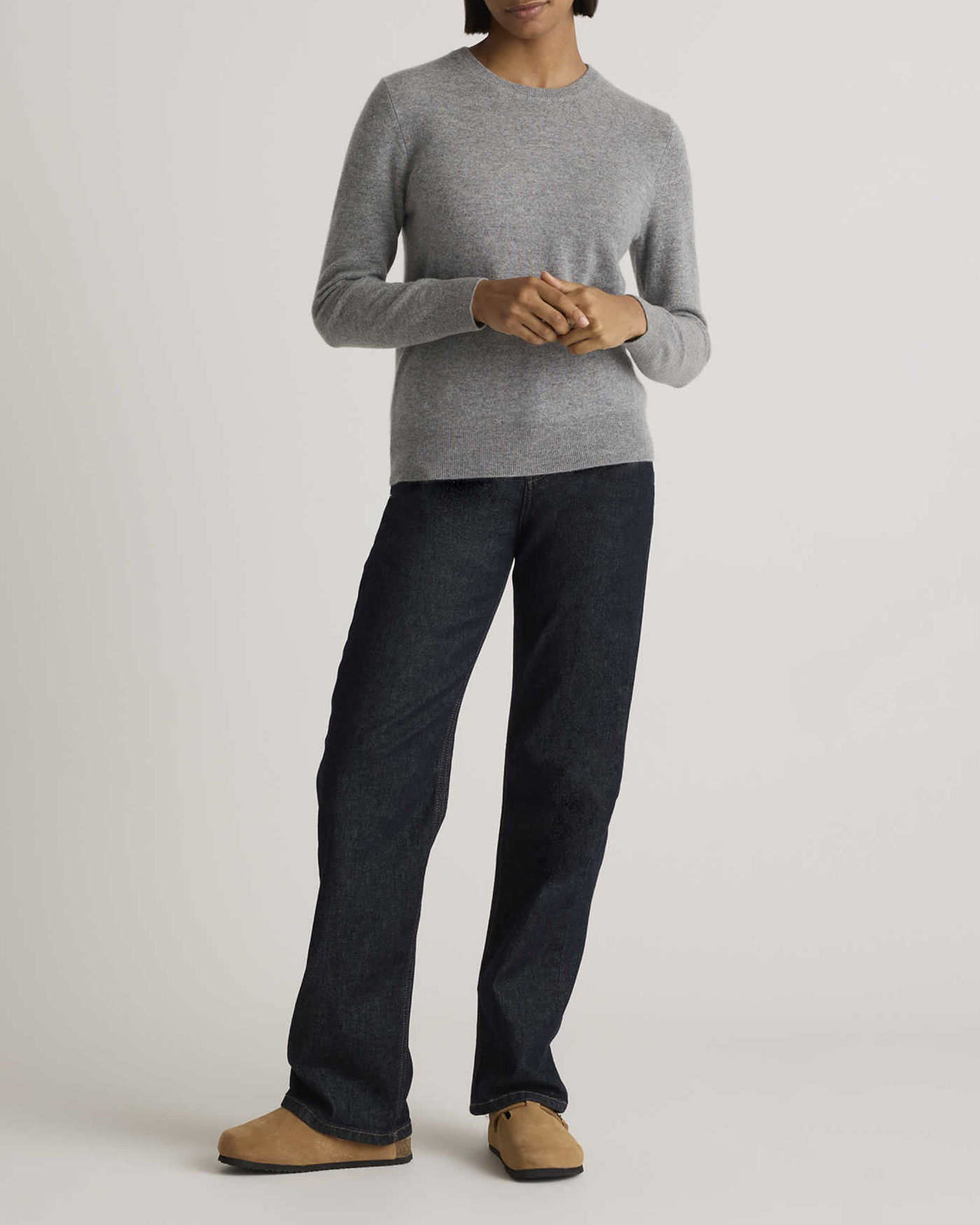 Regular Mongolian Cashmere Crewneck Sweater