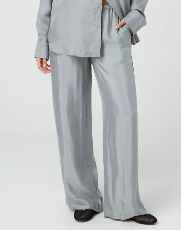 Cupro Tie Up Loose Leg Pant