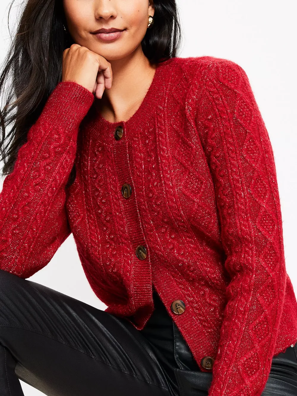 Bobble Cable Cardigan