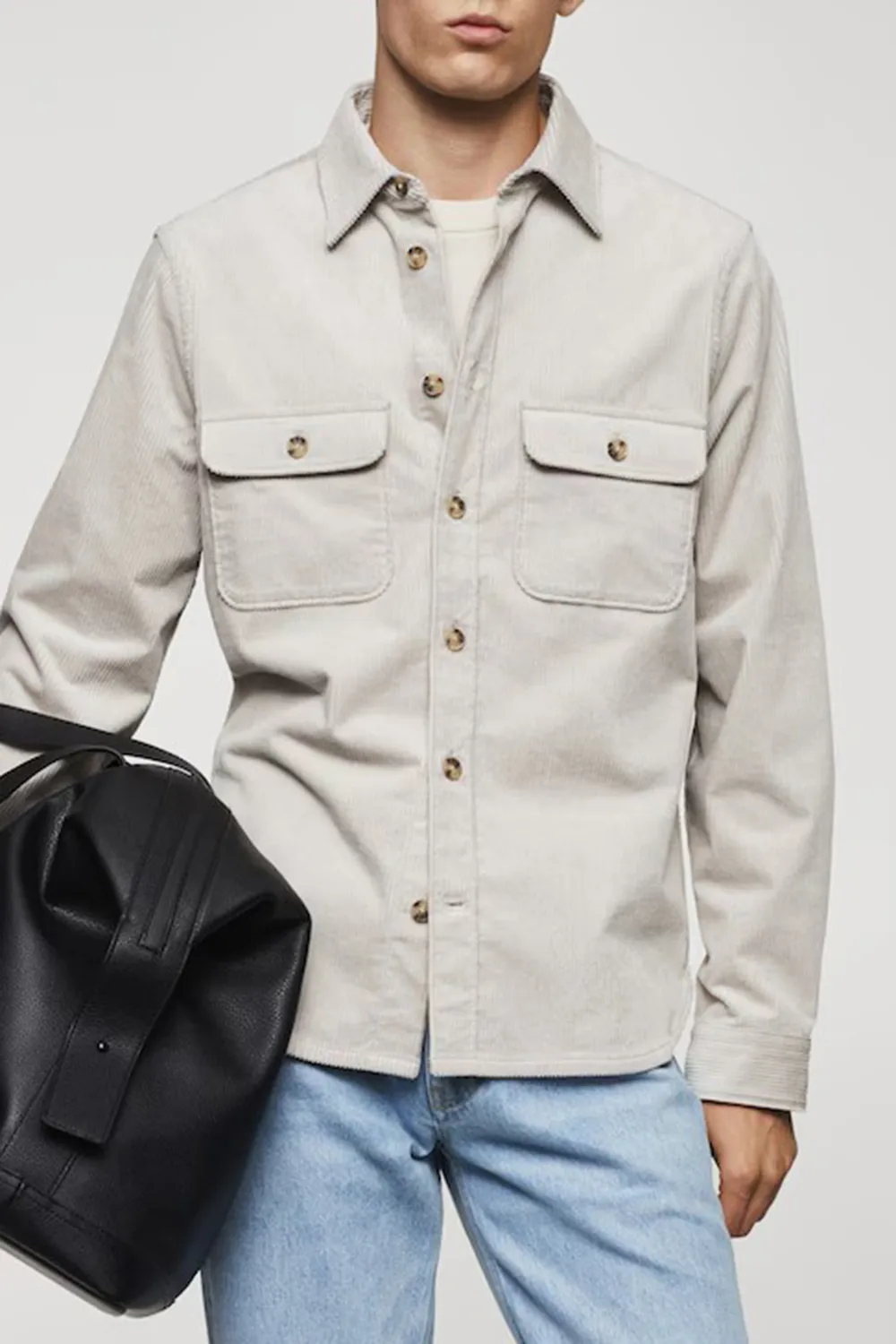 Corduroy pockets overshirt