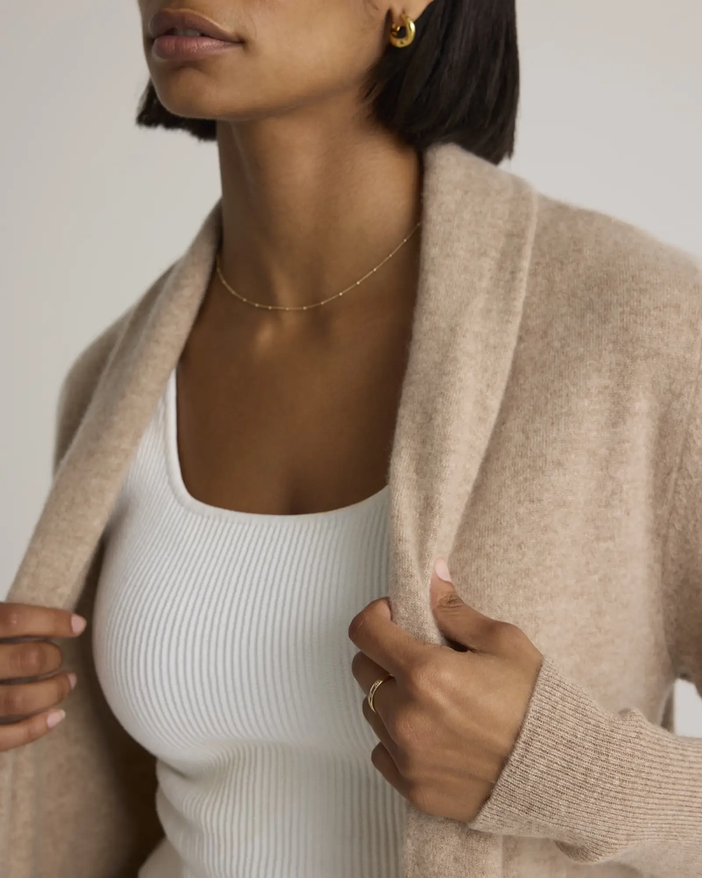 Shawl Collar Duster Cardigan Sweater