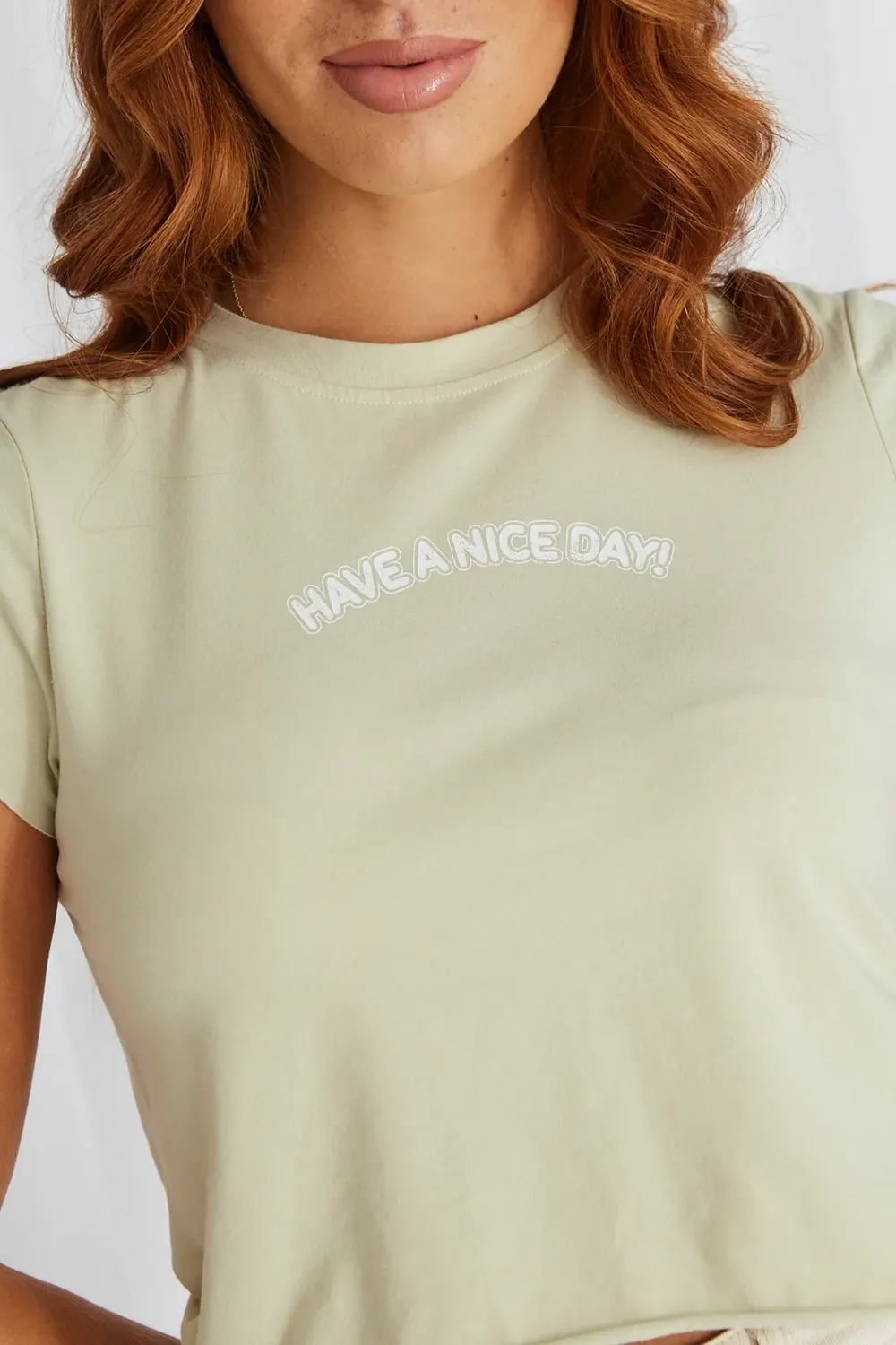 Sugar Sage Crop Band Tee