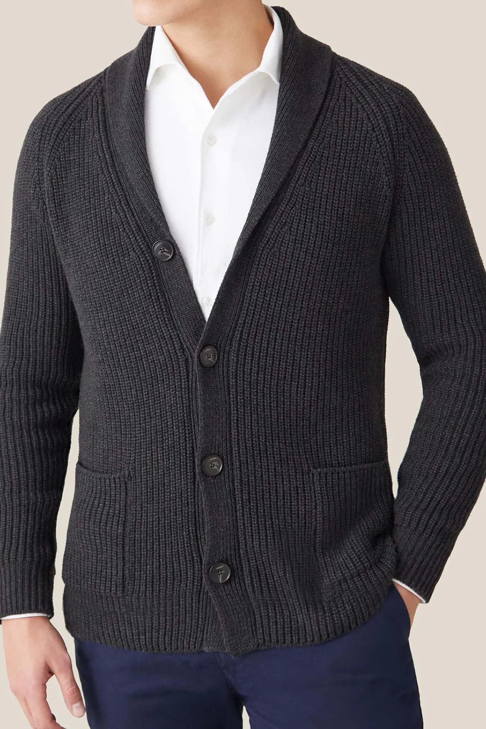 Comfortable Relaxed Fit Shawl Cardigan